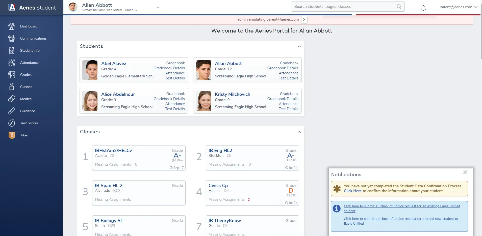 Parent-Student Portals