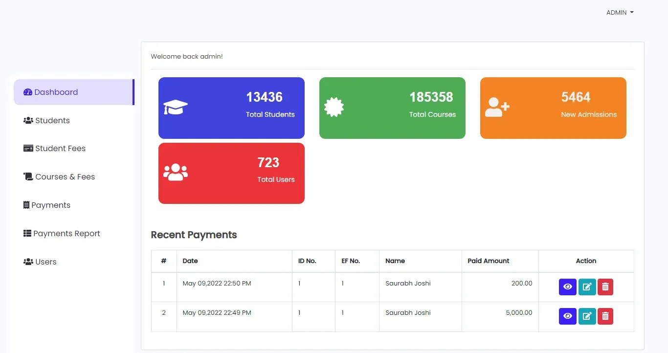 Easy Fee Management
