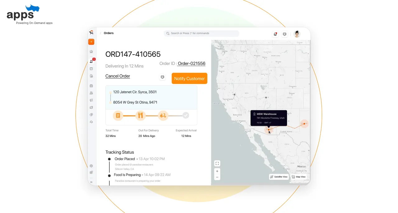 Live Order Tracking