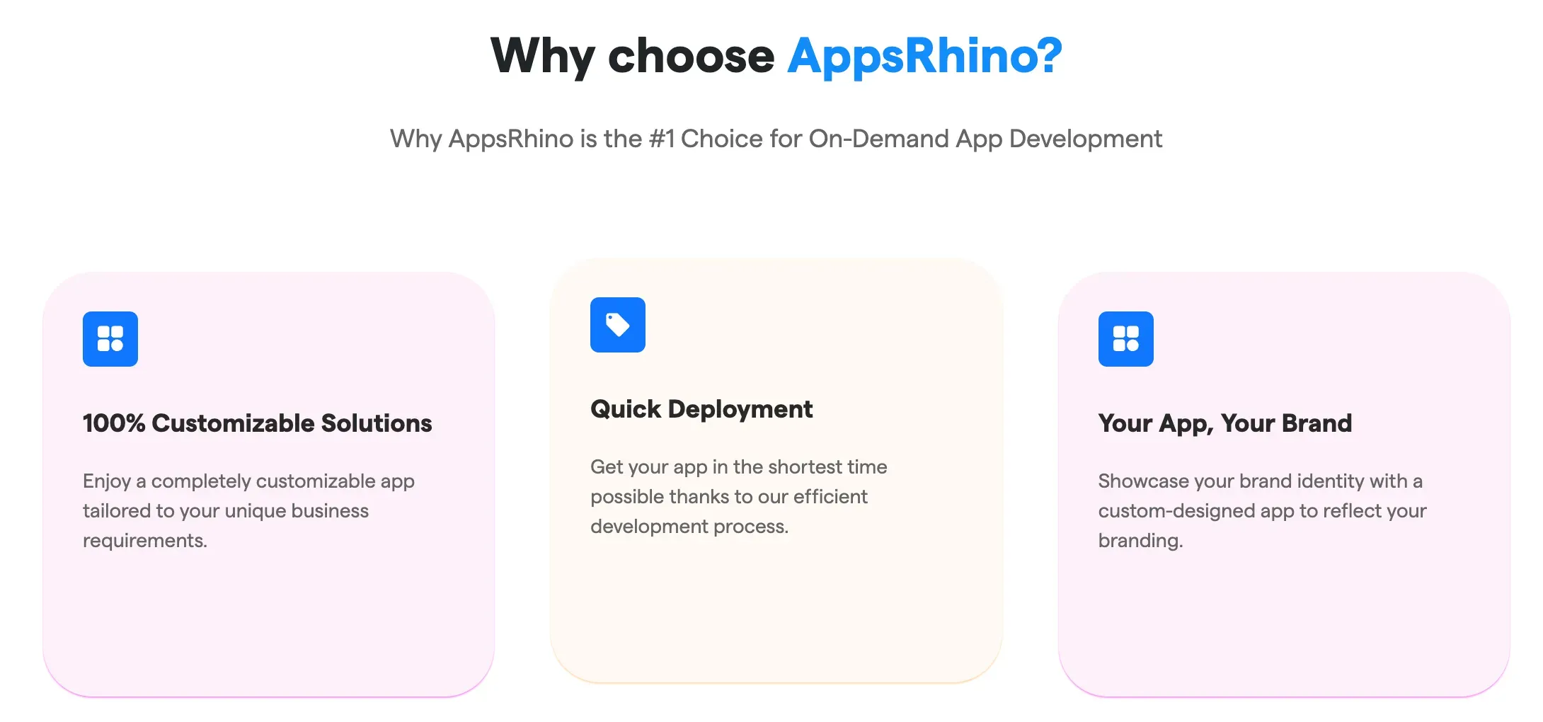 why choose AppsRhino