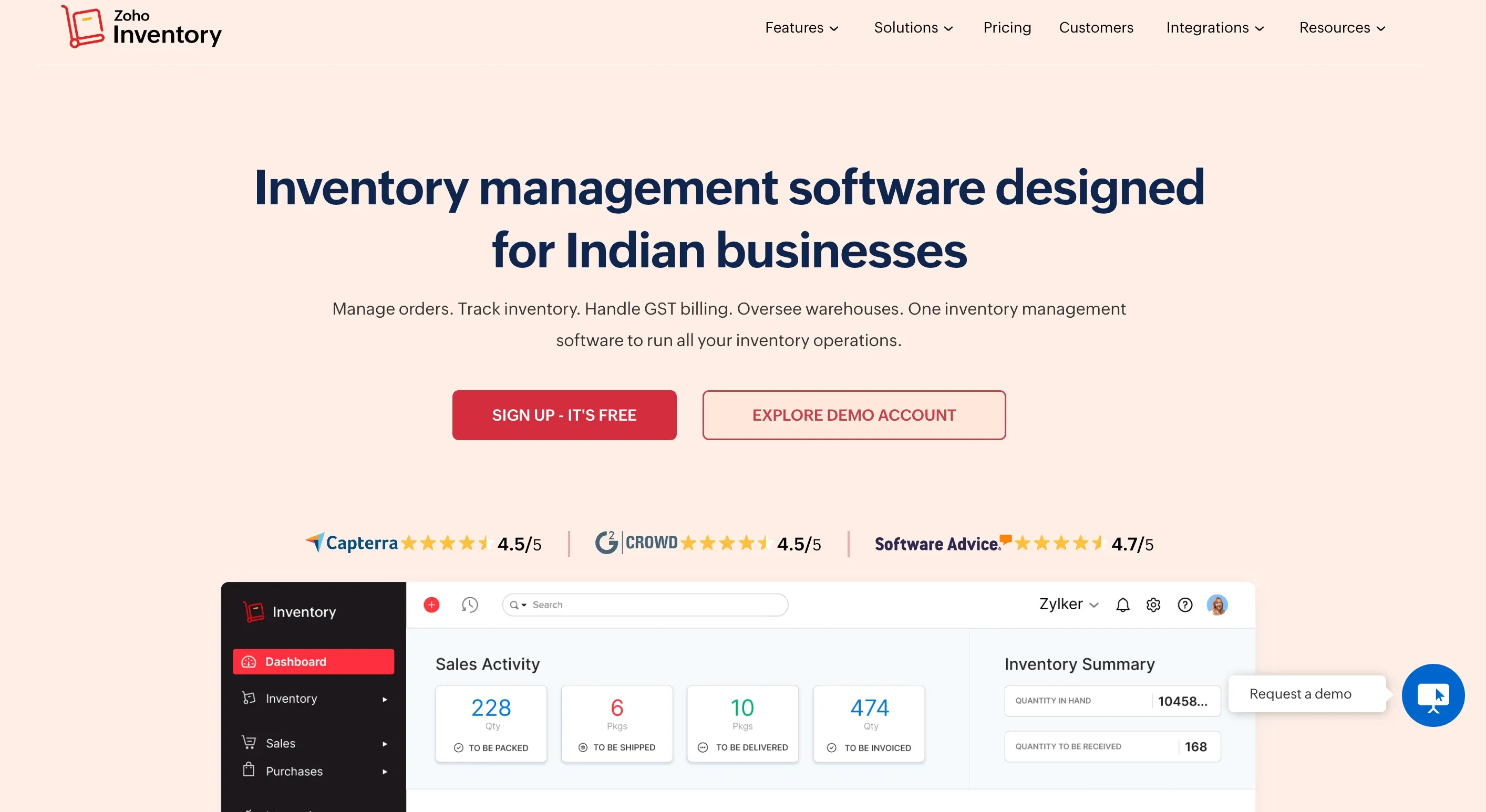 Zoho Inventory