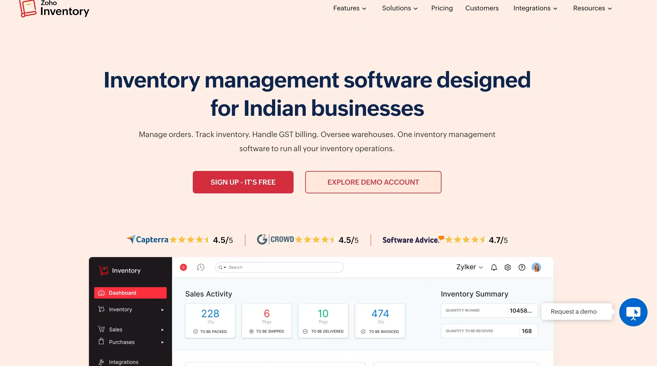 Zoho Inventory