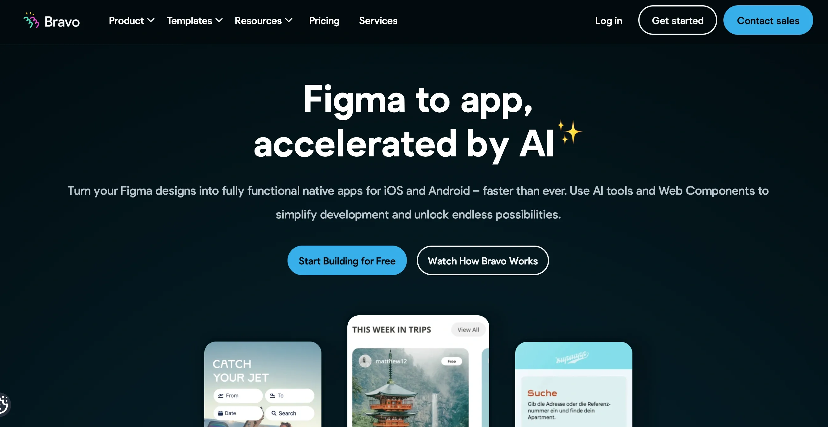 Bravo Studio home page