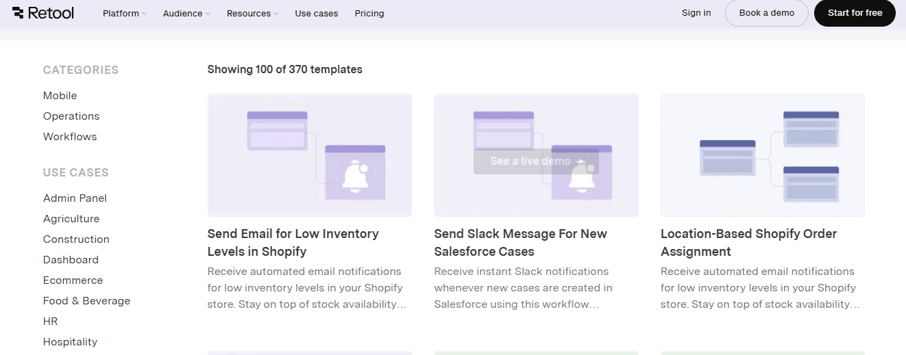 Diverse Template Library for Various Use Cases