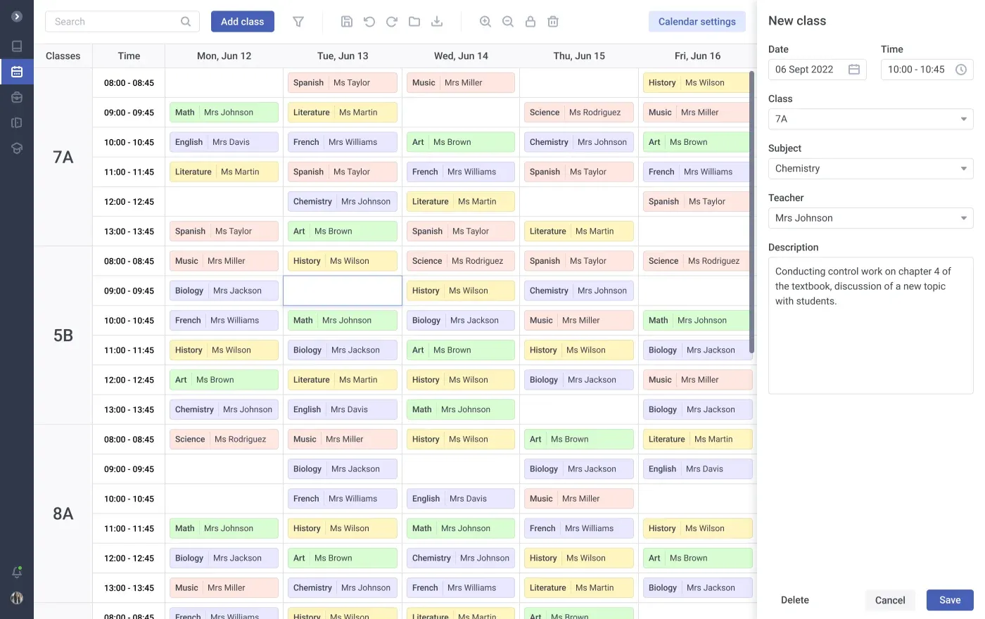 Timetable Scheduling