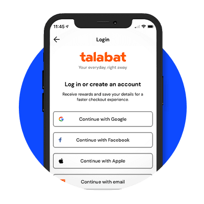 Talabat App Registration